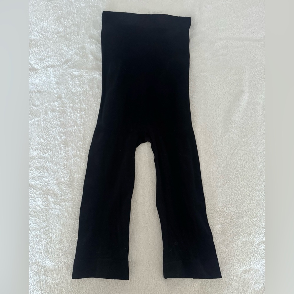 Kymar High Waist Wide Band Mid Thigh Short Shaper Size XL Black EUC